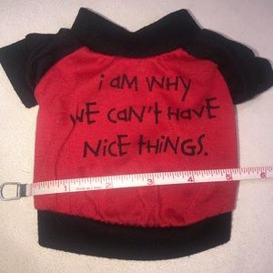 Other - Dog Pet XS Animal Shirt T-Shirt Tee Top Red Black Other - Dog Pet XS Animal Shirt T-Shirt Tee Top Red Black